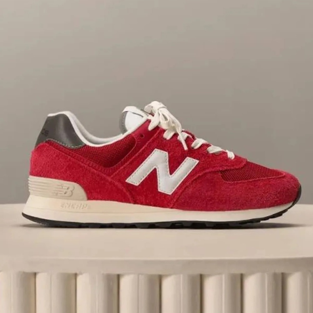 New Balance 574 Shoes Premium OG Pack Varsity Red Mens 5 Womens 6.5